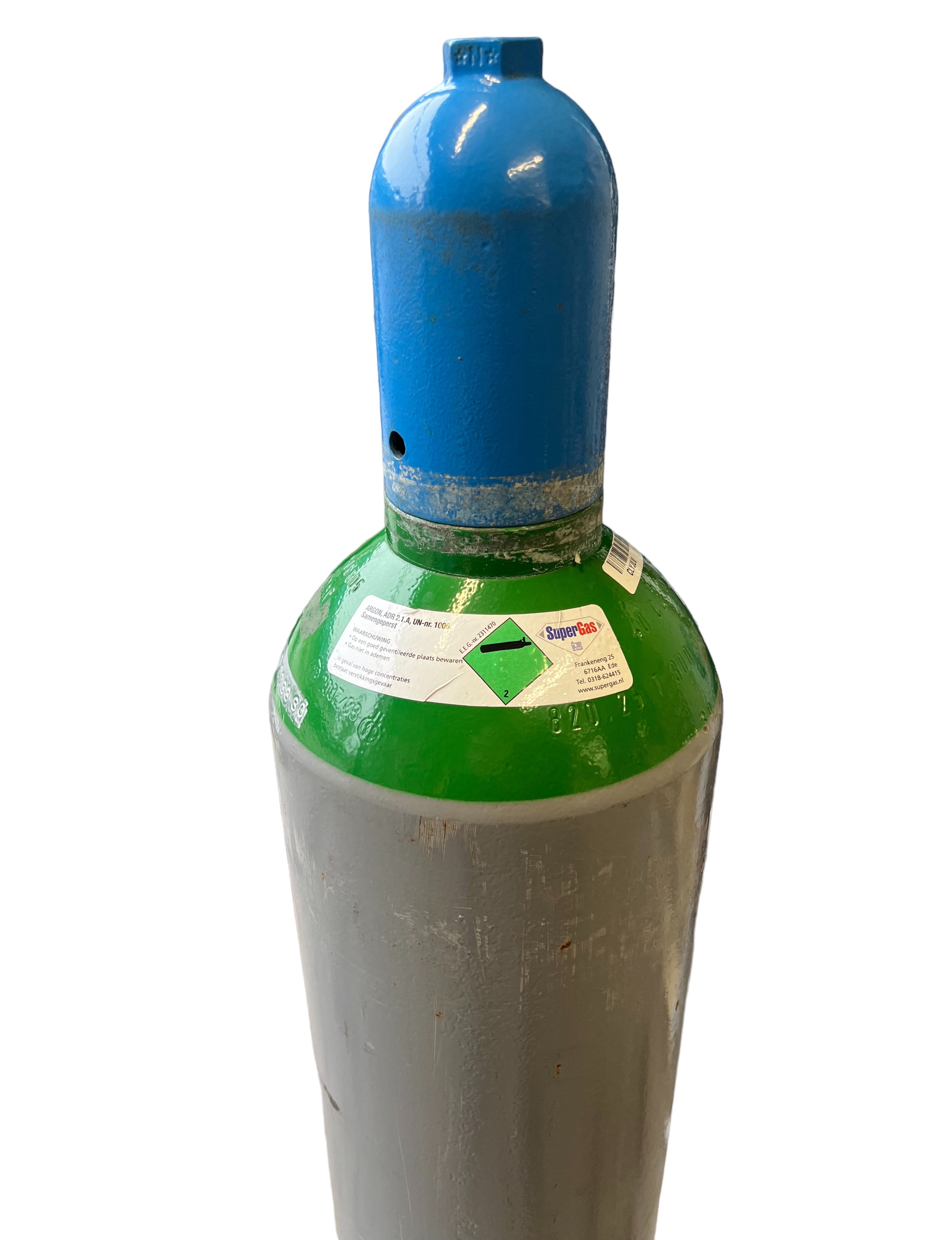 HWTS Vulling Argon 30 Liter bij Gasdepot IJmond